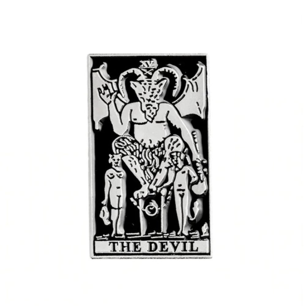 Tarot enamel pin brooch The Devil card